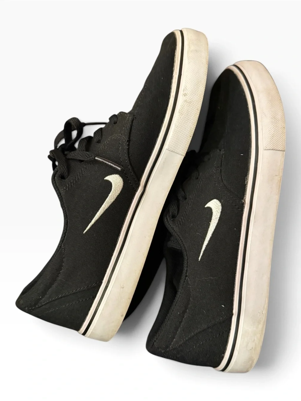 Nike Black Size 6.5Y Canvas Skate Shoes